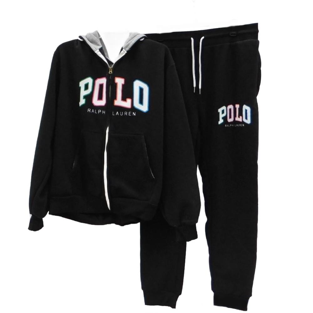 Polo Ralph Lauren 2 Pc. Full Zip Fleece Hoodie And Sweatpants Set  XL - Picture 3 of 11